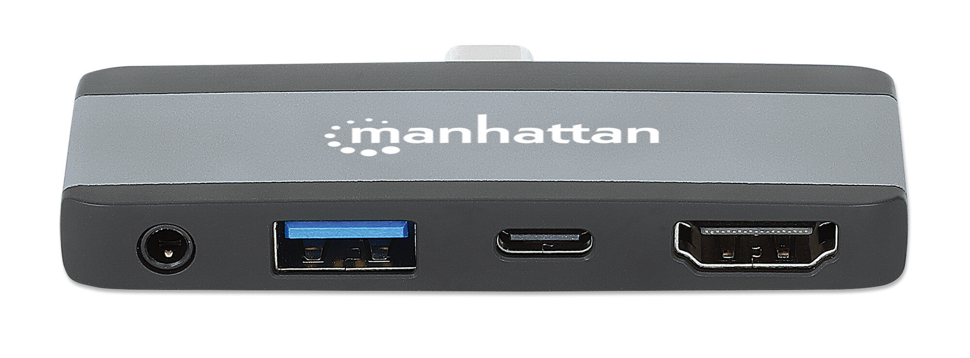 Manhattan 190404 base para laptop o replicador de puertos Alámbrico USB 3.2 Gen 2 (3.1 Gen 2) Type-C Gris