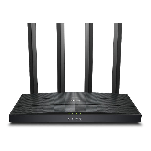 Router WiFi 6 AX 1500Mbps / MU-MIMO 2X2 y OFDMA / 1 Puerto WAN 10/100/1000 Mbps / 3 Puertos LAN 10/100/1000 Mbps / 4 Antenas / Conexión Inalámbrica OneMesh