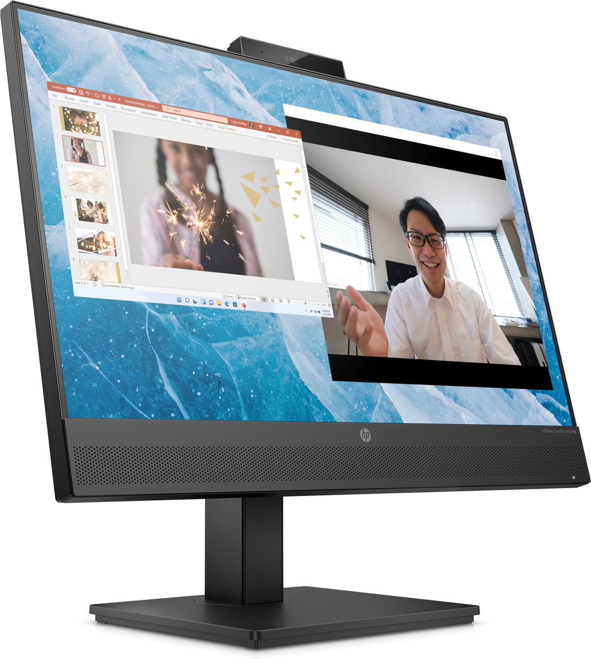 HP Monitor M24m para conferencias
