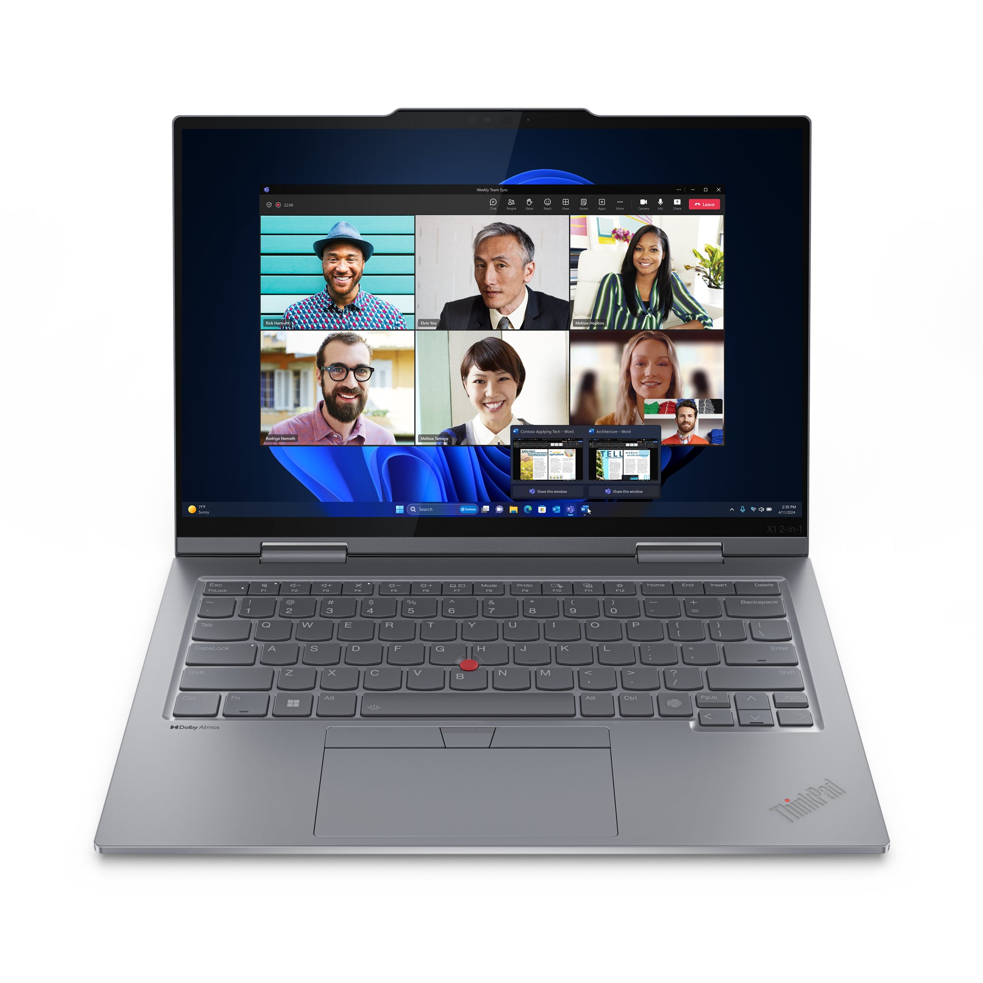 Laptop Lenovo TP X1 2 in 1 G9 Intel Core Ultra 7 155U 14 EPF Touch W11P64 SPA 32GB 1TB SSD 3YR Premier Support Plus