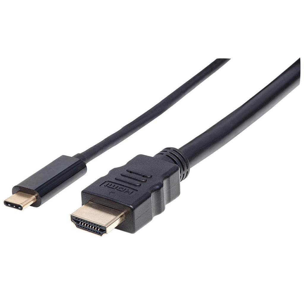 Manhattan USB-C to HDMI 4K Output Adapter Cable 2m Black