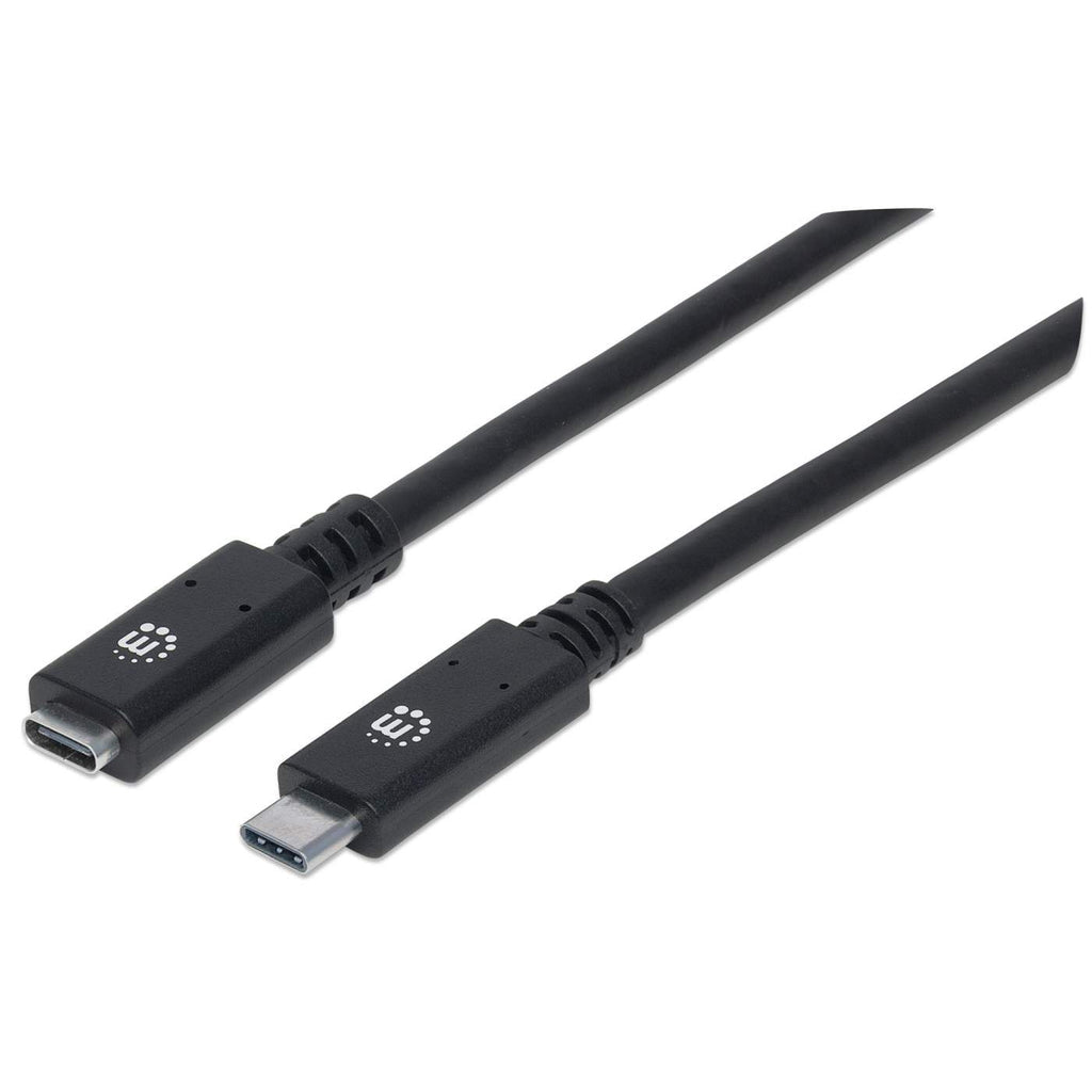 Manhattan USB-C 3.2 SuperSpeed Extension Cable 50cm Black