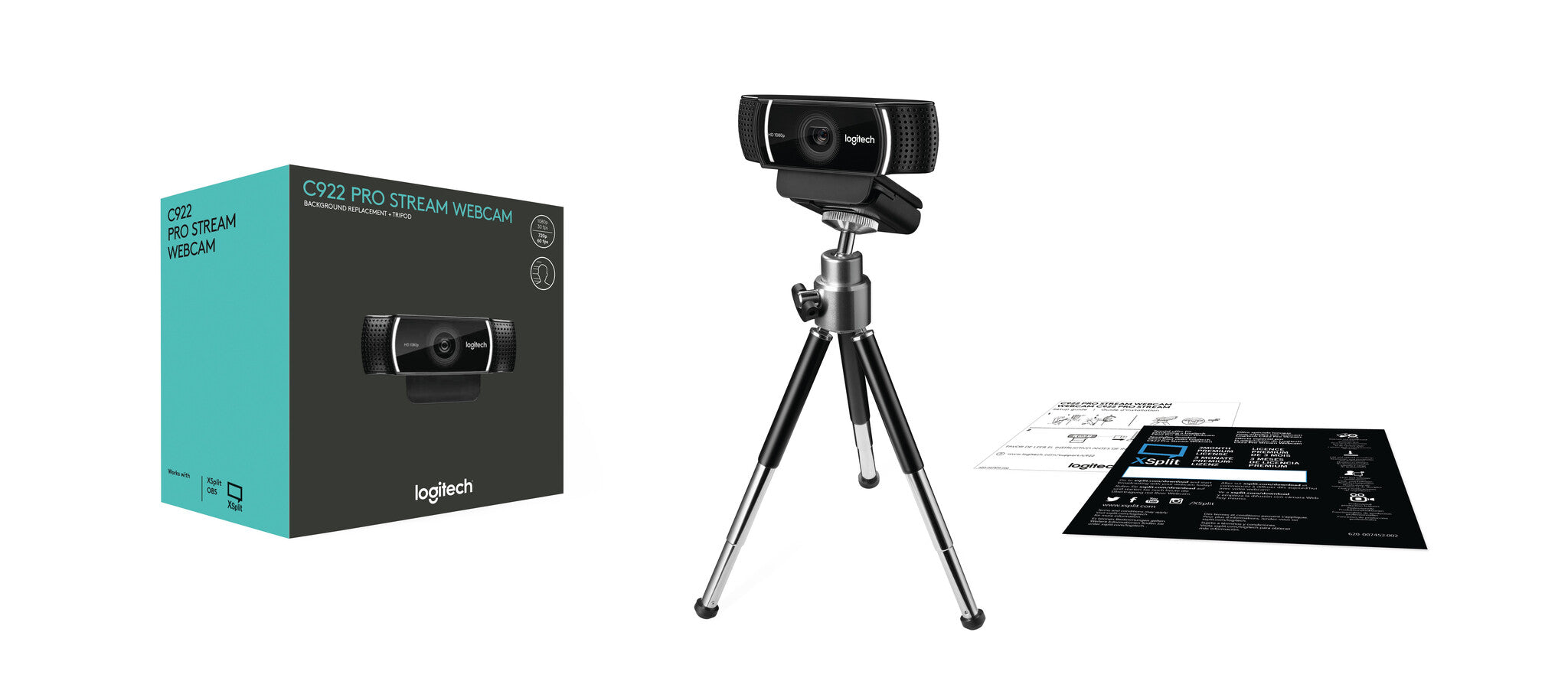 Logitech 960-001087 cámara web 1920 x 1080 Pixeles USB Negro
