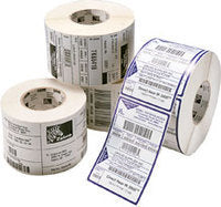 Zebra Paper Label 2.25"x1.25" DT Z-Select 4000D High-Performance Adhesive 1" Core 260/Roll Case of 12 Rolls