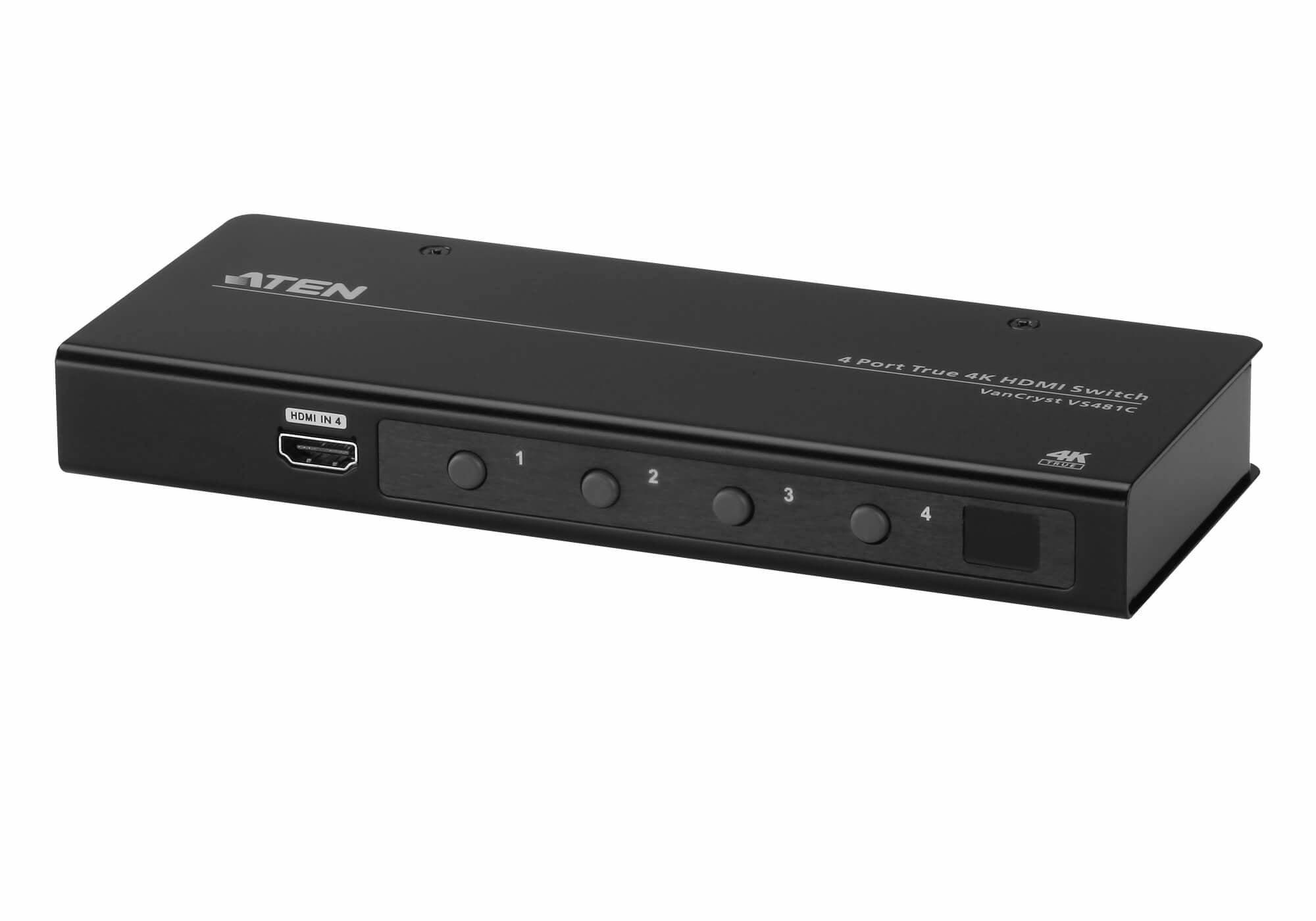 Conmutador HDMI 4K verdadero de 4 puertos