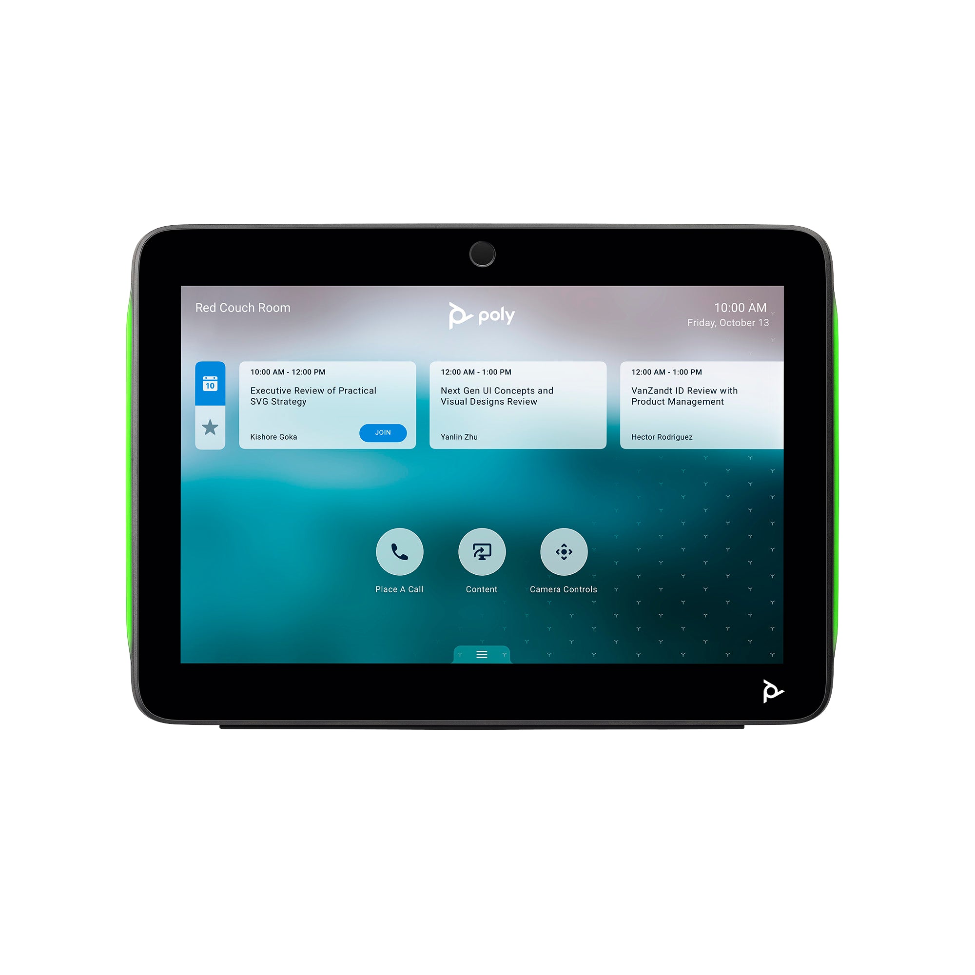 CONTROLADORA TACTIL HP POLY 875K3AAABM TC10 / PANTALLA DE 10.1 PULGADAS LED TOUCH PARA SALAS DE CONFERENCIAS CERTIFICADO PARA TEAM, ZOOM Y GOOGLE MEET COLOR NEGRO