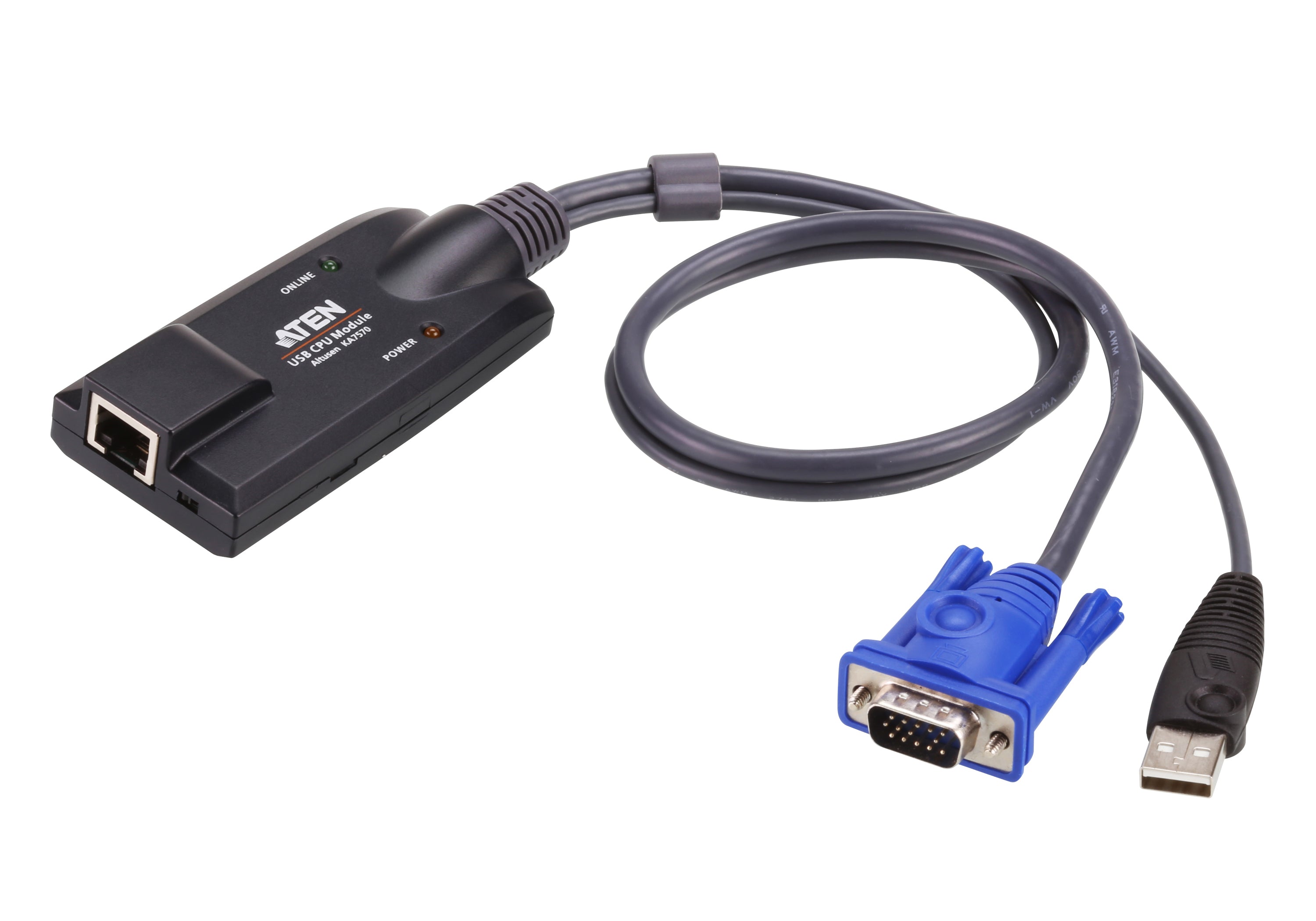 Switch KVM | cable DVI | USB de 2 puertos | con selector remoto de puerto