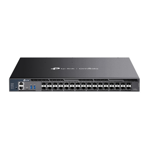 Switch Gestionado L3+ / 26 Puertos 10G SFP+ + 6 Puertos 10G/5G SFP28 / 820 Gbps Capacidad Conmutación / 410 Gbps Ancho Banda / Apilamiento 4 Unidades / Redundancia PSU / Montaje Rack
