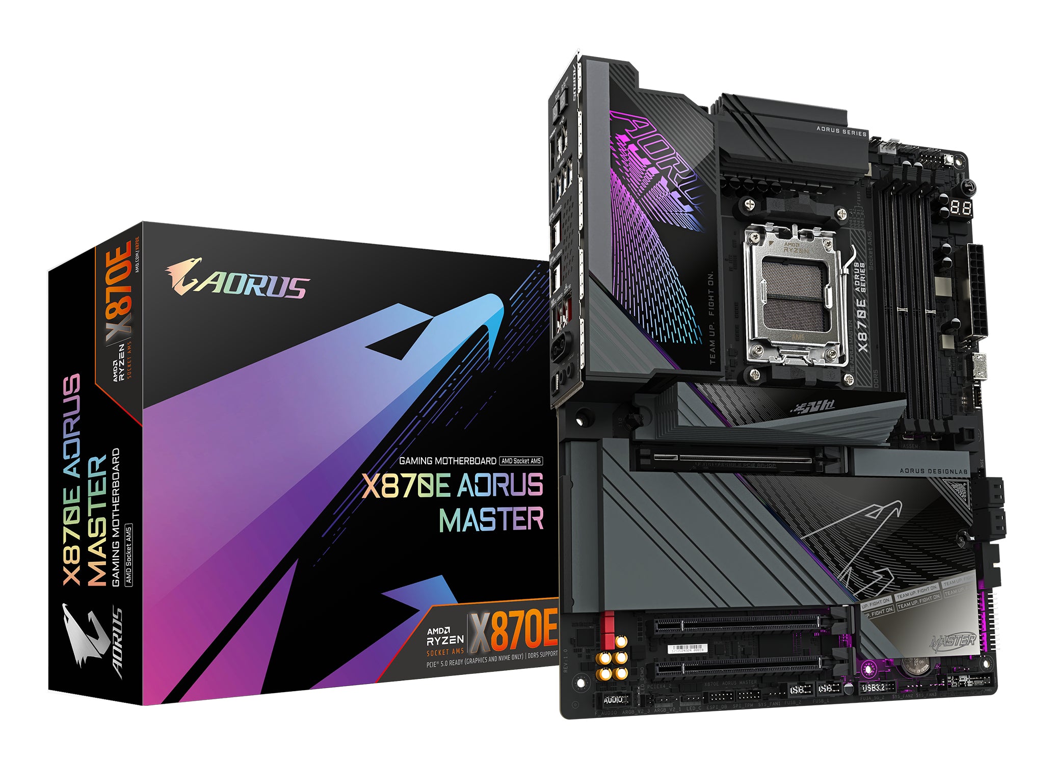 TARJETA MADRE GIGABYTE X870E AORUS MASTER / SOCKET AM5 / DDR5 / ATX / WIFI7 / BT / GAMA ALTA