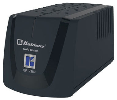Koblenz ER-2250 regulador de voltaje 8 salidas AC Negro