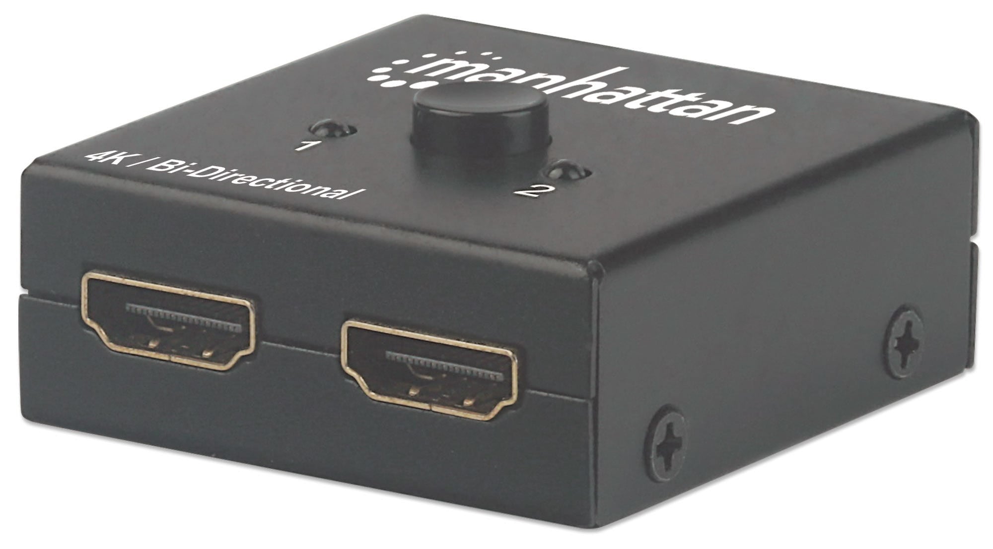 SWITCH HDMI,MANHATTAN,207850, 4K@60HZ, BIDIRECCIONAL 2:1