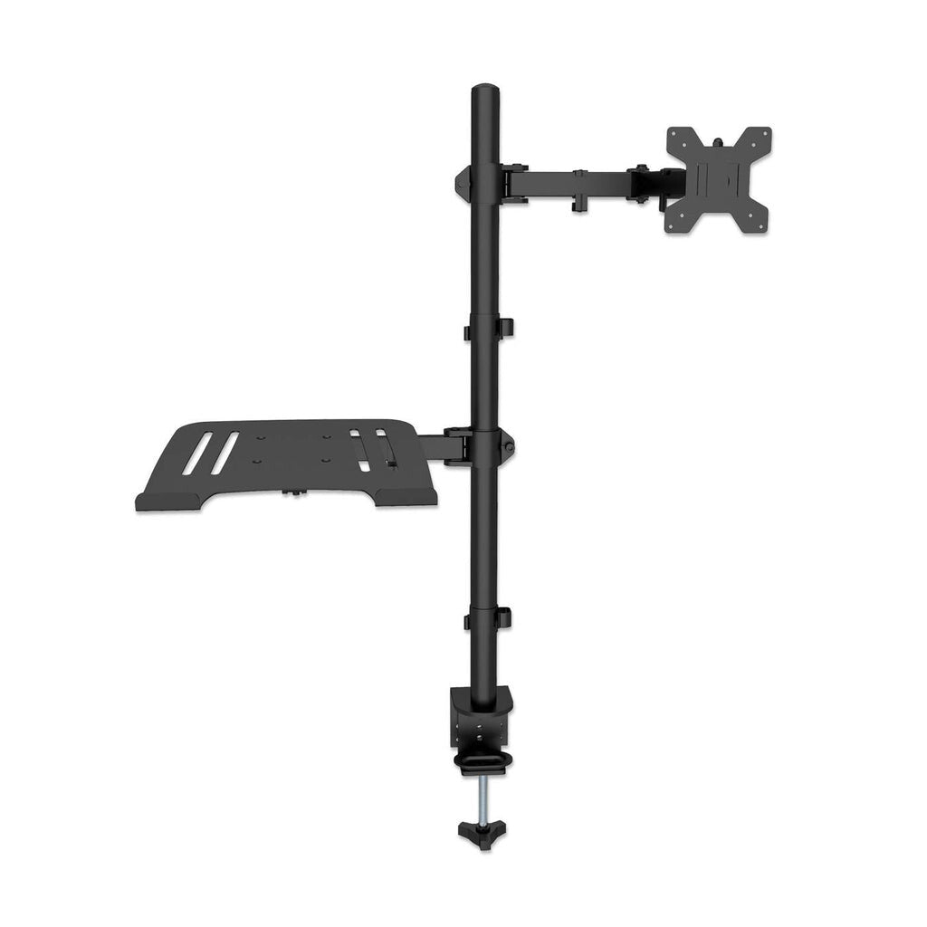 Manhattan Soporte para escritorio combinado con brazo para monitor y soporte para laptop