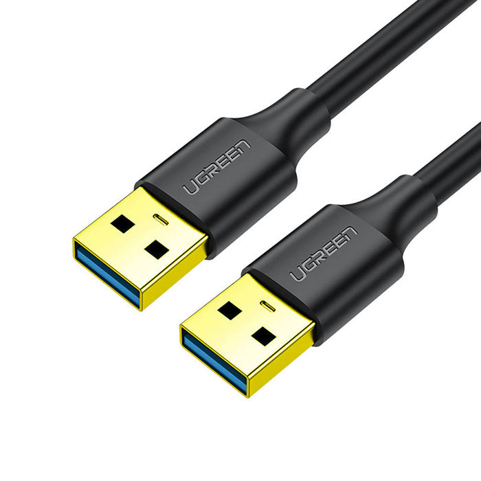 Cable USB-A 3.0 a  USB-A 3.0 / 3 Metros / Macho a Macho / Conector Niquelado / Núcleo de Cobre Estañado / Blindaje Múltiple / Velocidad 5Gbps / No Requiere Controlador / Compatible con USB 2.0 Y USB 1.1