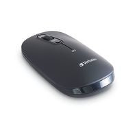 VERBATIM Wireless Rechargeable Multi-Device Mouse USB-C to USB-A - Black