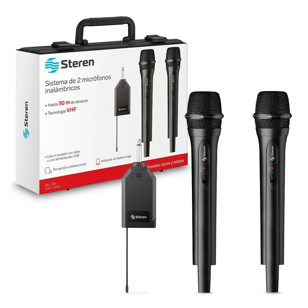 Steren MIC-288R micrófono Negro Micrófono para escenarios y espectáculos