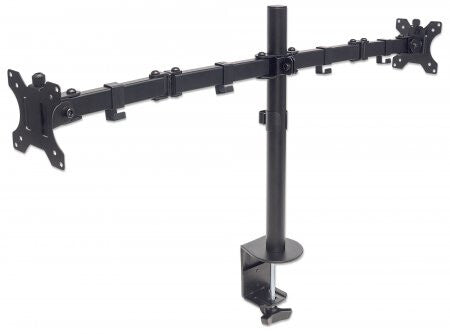 Manhattan Soporte universal para 2 monitores con brazos de doble articulación