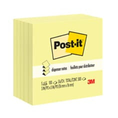 3M 70007038519 nota autoadhesiva Plaza Amarillo 100 hojas Autoadhesivo