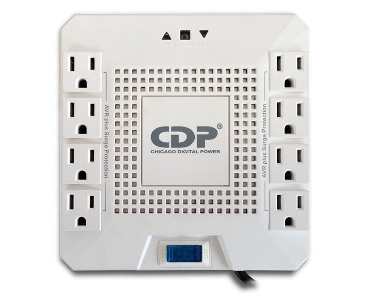 CDP R-AVR1808 regulador de voltaje 8 salidas AC 120 V Blanco
