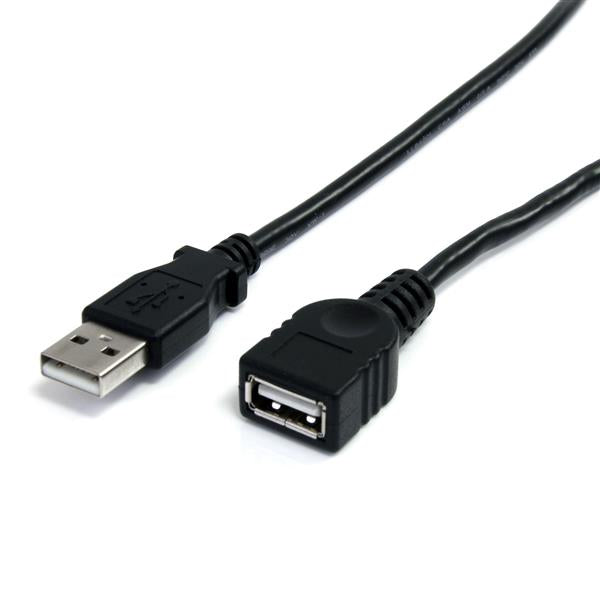 CABLE DE 1.8M DE EXTENSION USB 2.0 DE ALTA VELOCIDAD HI SPEED - MACHO A HEMBRA USB A - EXTENSOR - NEGRO - STARTECH.COM MOD. USBEXTAA6BK