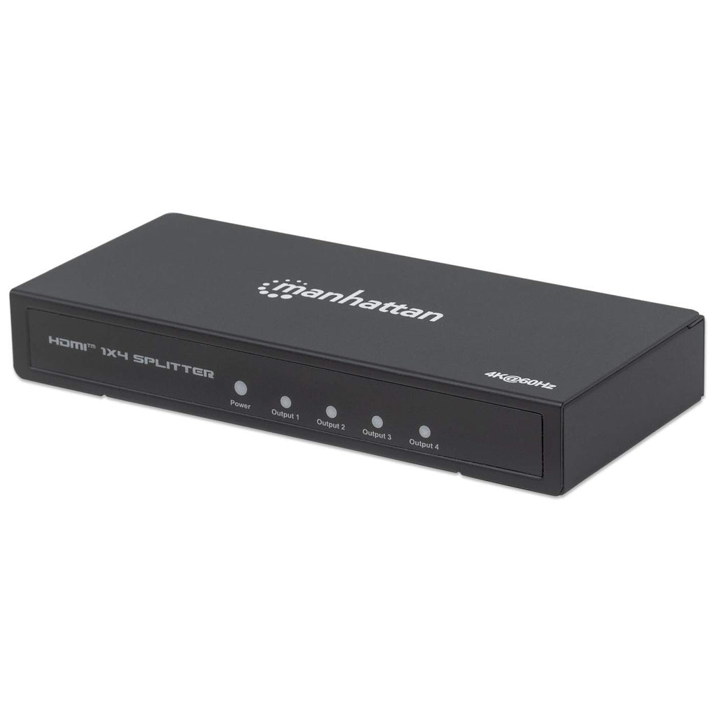 Manhattan HDMI 4K 60Hz 4-Port Video Splitter Black
