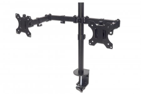 Manhattan Universal Dual Monitor Mount for 13" to 32" Monitors Dual Articulating Arms Black