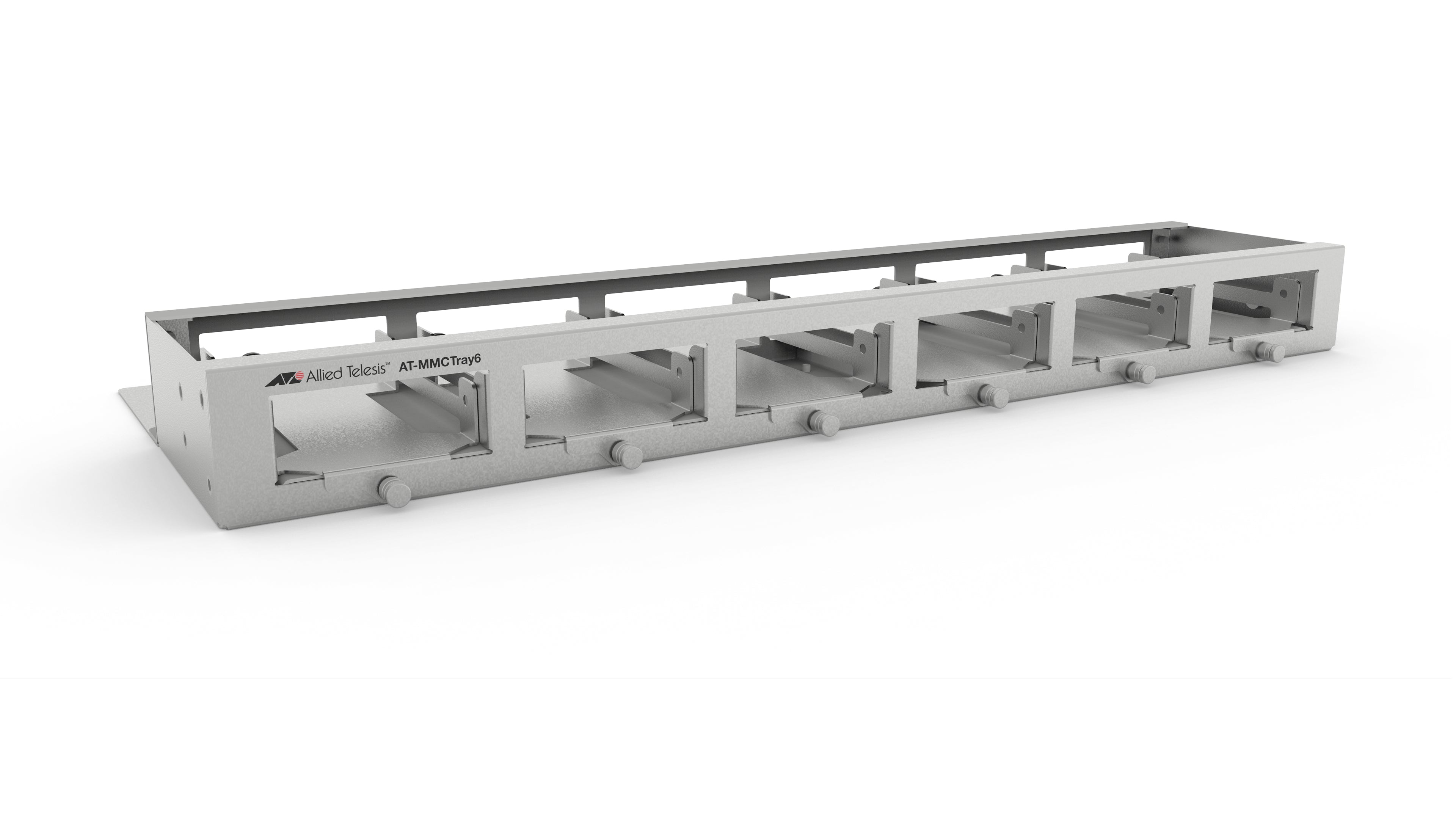 Bandeja para montaje en rack de 19" para hasta seis convertidores de medios de la serie MMC