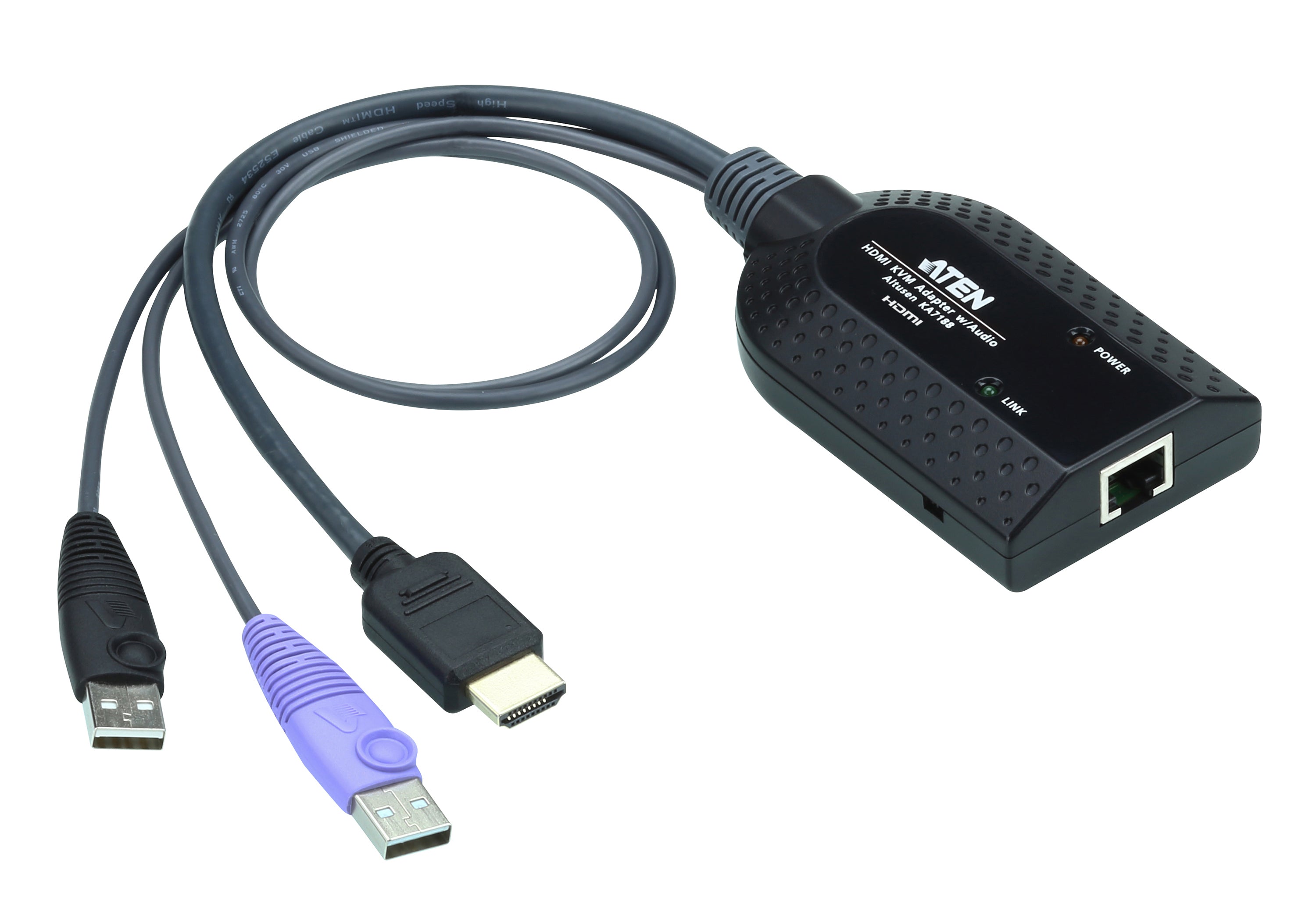 Módulo KVM USB HDMI | Virtual Media | Smart Card | Audio De-Embedder | RJ-45 | 1920x1200 | Compatible con KVM Serie KL, KN