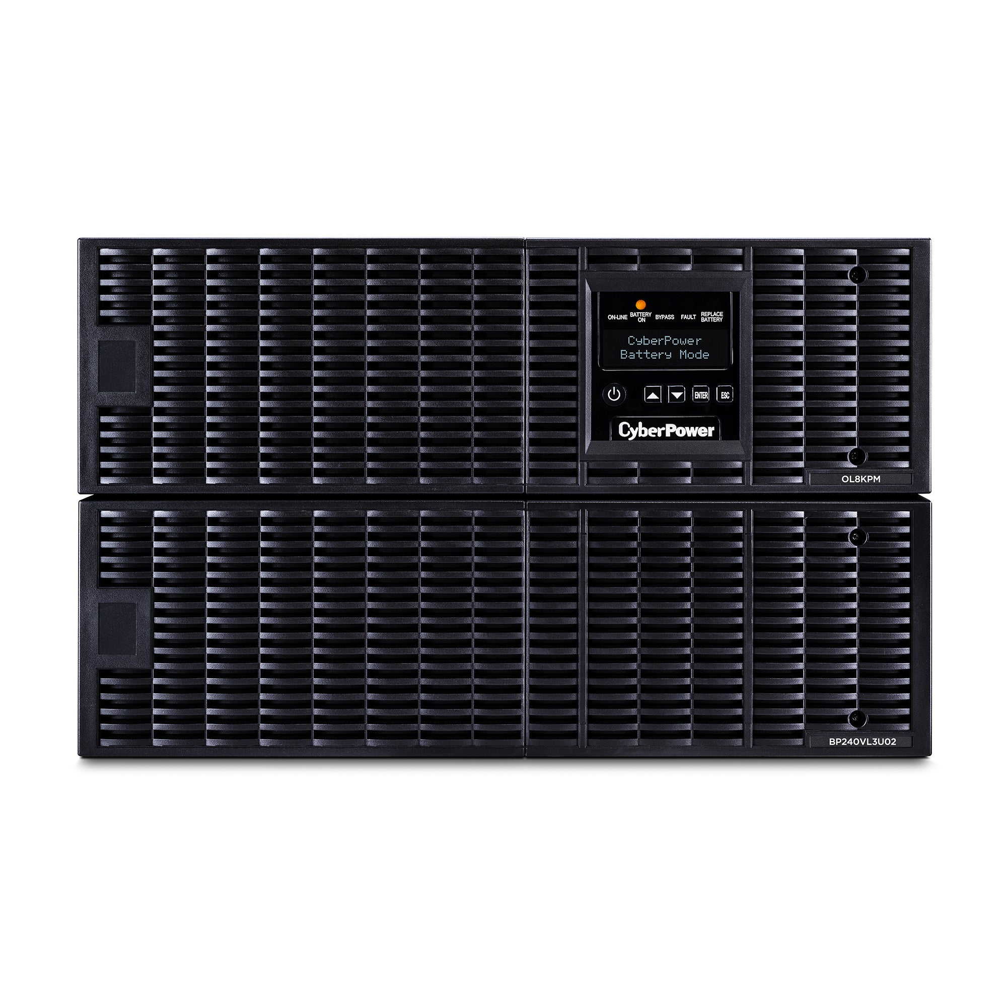 UPS de 8000 VA/ 8000 W, Online Doble Conversión, 200 - 240 Vac de Salida, Terminal Hardwired, Onda Senoidal Pura, Torre o Rack de 6 UR, Con 3 Tomas NEMA L6-30R