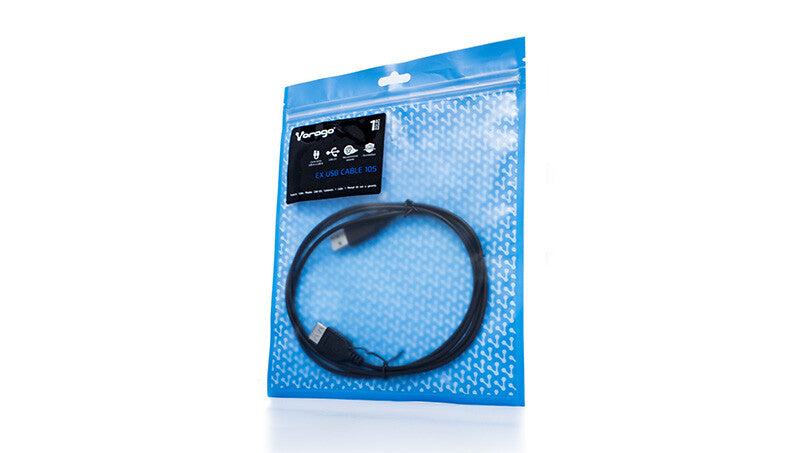 Vorago CAB-105 cable USB USB 2.0 1.5 m USB A Negro