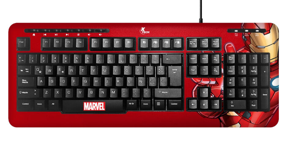 Xtech XTK-M401IM teclado Universal USB QWERTY Español Multicolor