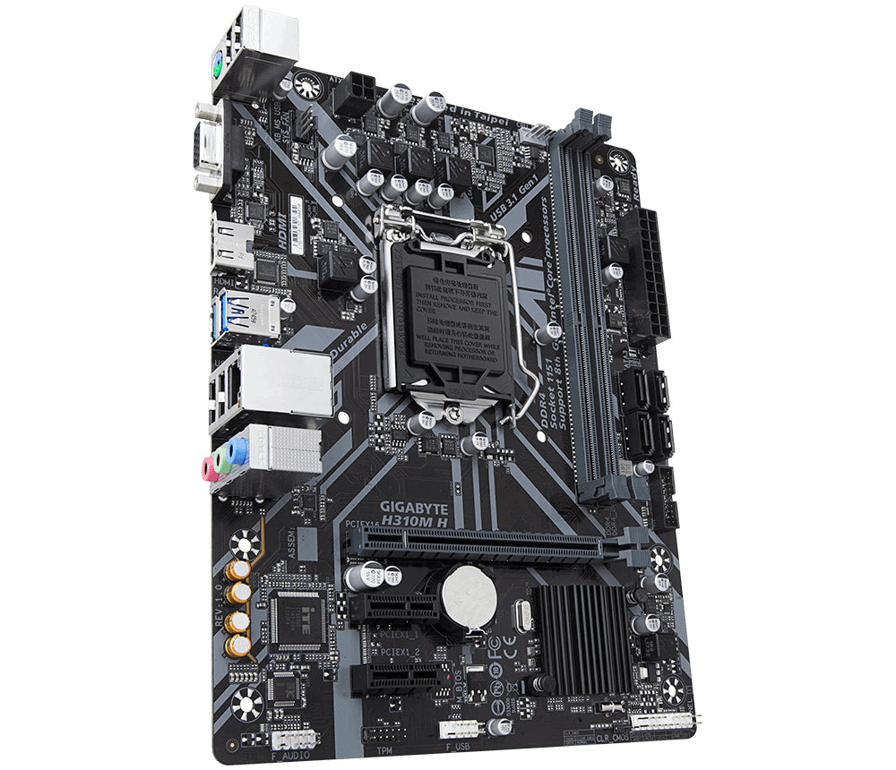 MB GIGABYTE H310 INTEL S-1151 9A GEN/2XDDR4 2666MHZ/VGA/HDMI/2XUSB3.1/MICRO ATX/GAMA BASICA