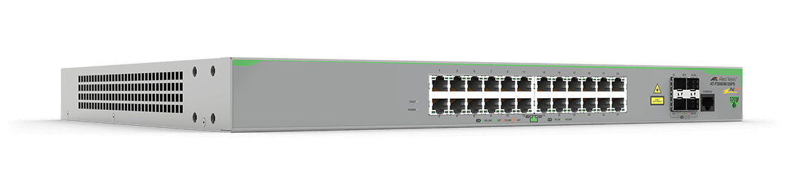 Switch PoE+ Administrable CentreCOM FS980M, Capa 3 de 24 Puertos 10/100 Mbps + 4 puertos SFP, 375 W