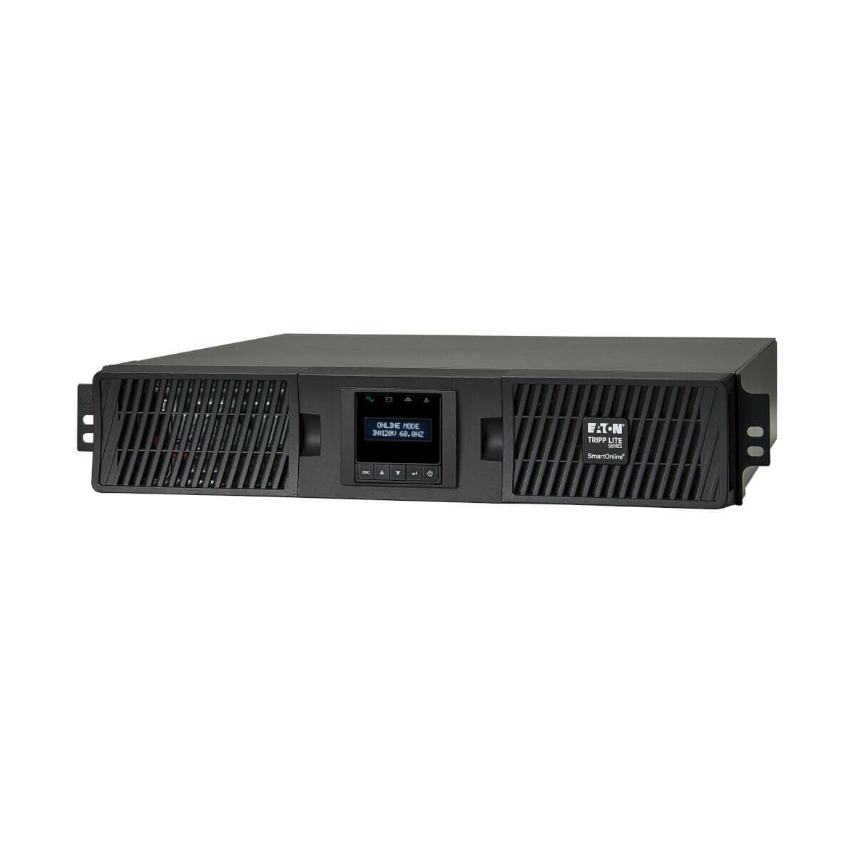 Tripp Lite SU1500RTXLCD2U SmartOnLine 1500VA 1350W 120V de doble Conversión Onda Sinusoidal UPS - 8 tomacorrientes, autonomía extendida, opción de tarjeta de red, LCD, USB, DB9, montaje en rack/torre de 2U.