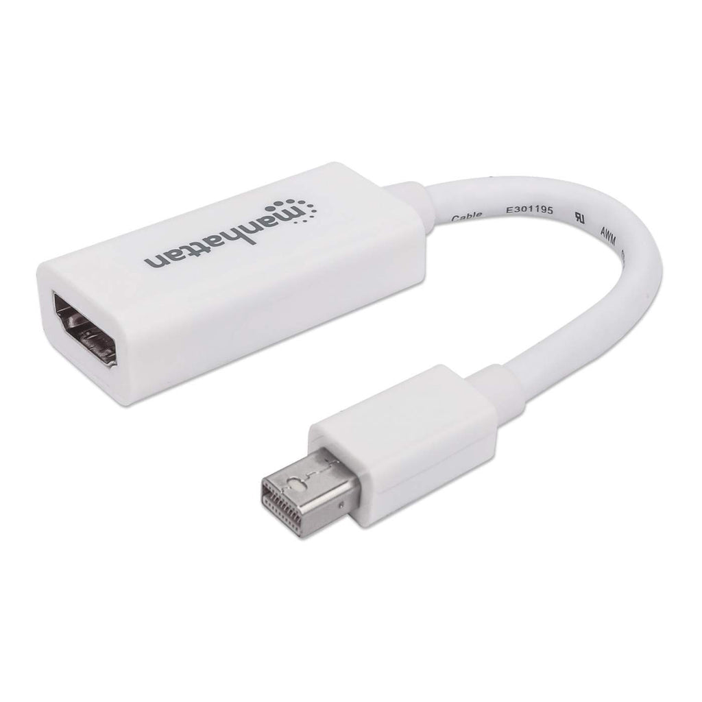 Manhattan Passive Mini DisplayPort to HDMI-H Adapter White