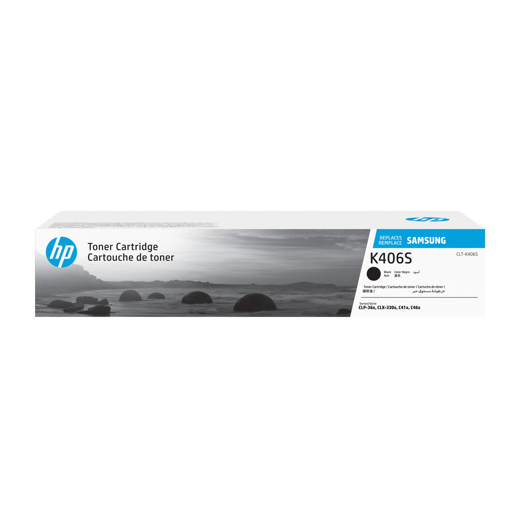 Samsung Cartucho de tinta original HP CLT-K406S, negro