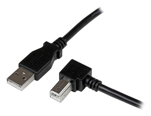 CABLE ADAPTADOR USB DE 1M PARA IMPRESORA ACODADO - 1X USB A MACHO - 1X USB B MACHO EN ANGULO DERECHO - STARTECH.COM MOD. USBAB1MR