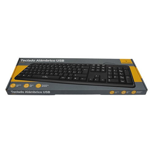 Perfect Choice PC-201038 teclado Hogar USB QWERTY Inglés Negro