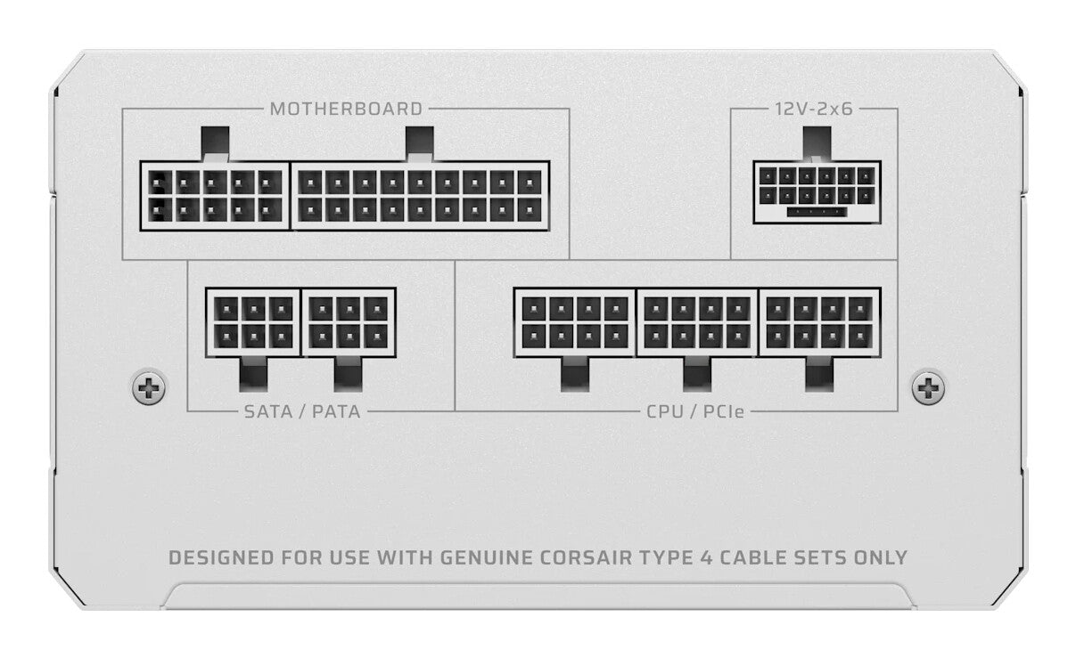 Corsair RMe Series RM850e unidad de fuente de alimentación 850 W 20+4 pin ATX ATX Blanco