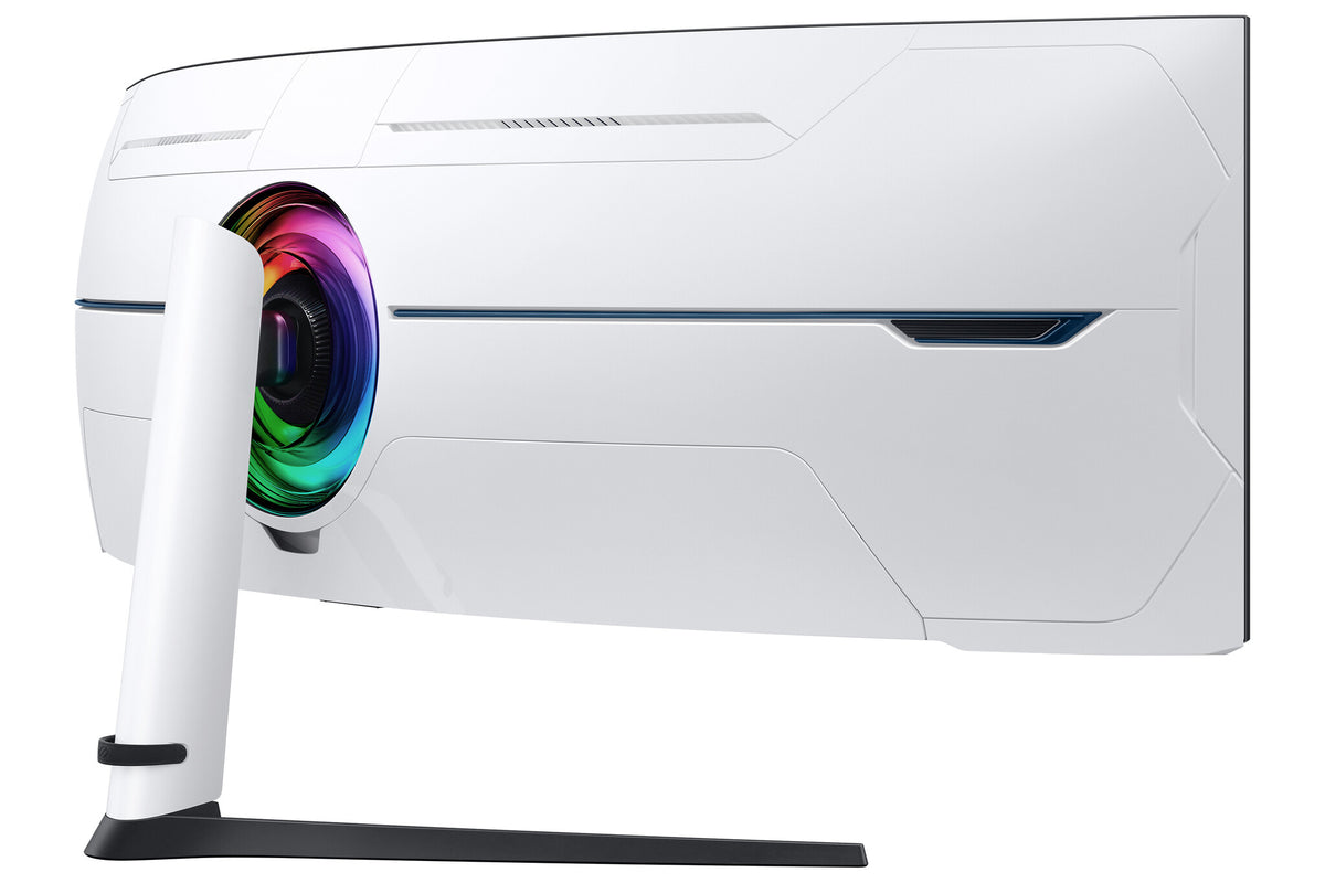 Samsung LS57CG950NLXZX monitor de computadora 144.8 cm (57") 7680 x 2160 Pixeles Dual UHD LED Negro, Blanco