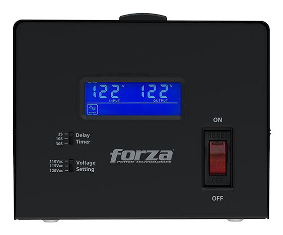 Forza Power Technologies FVR-3601 regulador de voltaje 4 salidas AC 120 V Negro