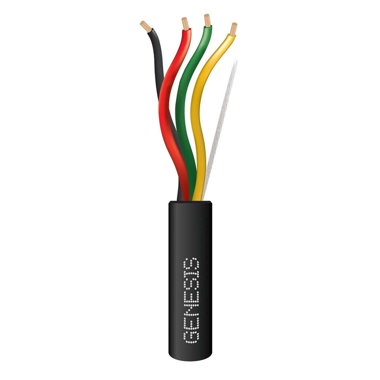 Carrete de Cable de 305 Metros (1000 Pies) / 4 x 14 AWG / Cable Direct Burial / Color Negro / Para Uso en Intemperie / Uso en Aplicaciones en Sistemas de Detección de Incendio y Sistemas de Evacuación