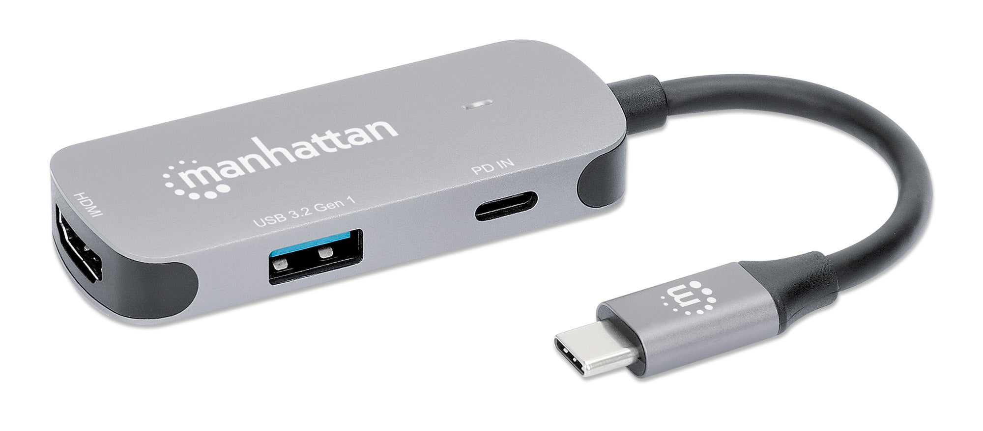 Manhattan USB-C Docking Station 3 Ports HDMI 4K@60Hz USB-C