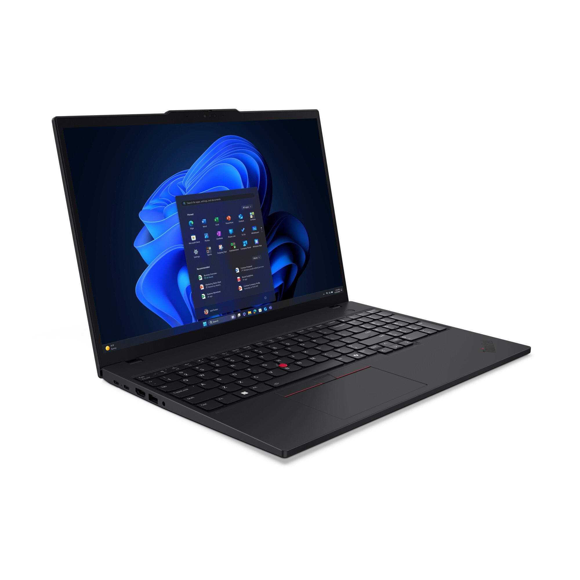 Lenovo ThinkPad T16 Gen 4 (Intel) Intel Core Ultra 7 255U Computadora portátil 40.6 cm (16") WUXGA 16 GB DDR5-SDRAM 512 GB SSD Wi-Fi 6E (802.11ax) Windows 11 Pro Español Negro