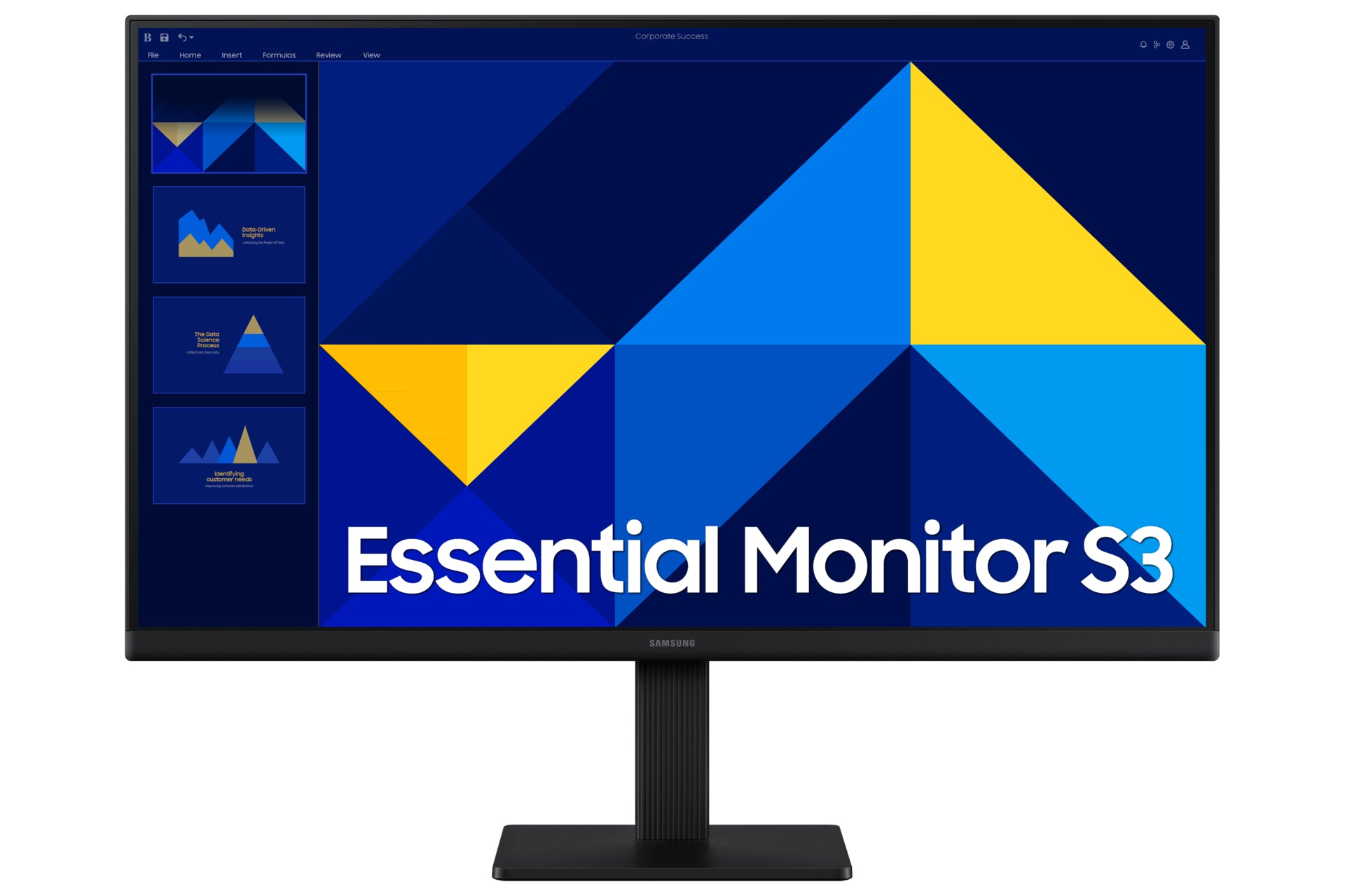 Samsung 24" Essential S3 S30GD FHD IPS Panel 1920 x 1080 Resolution Flat HDMI/D-Sub Monitor