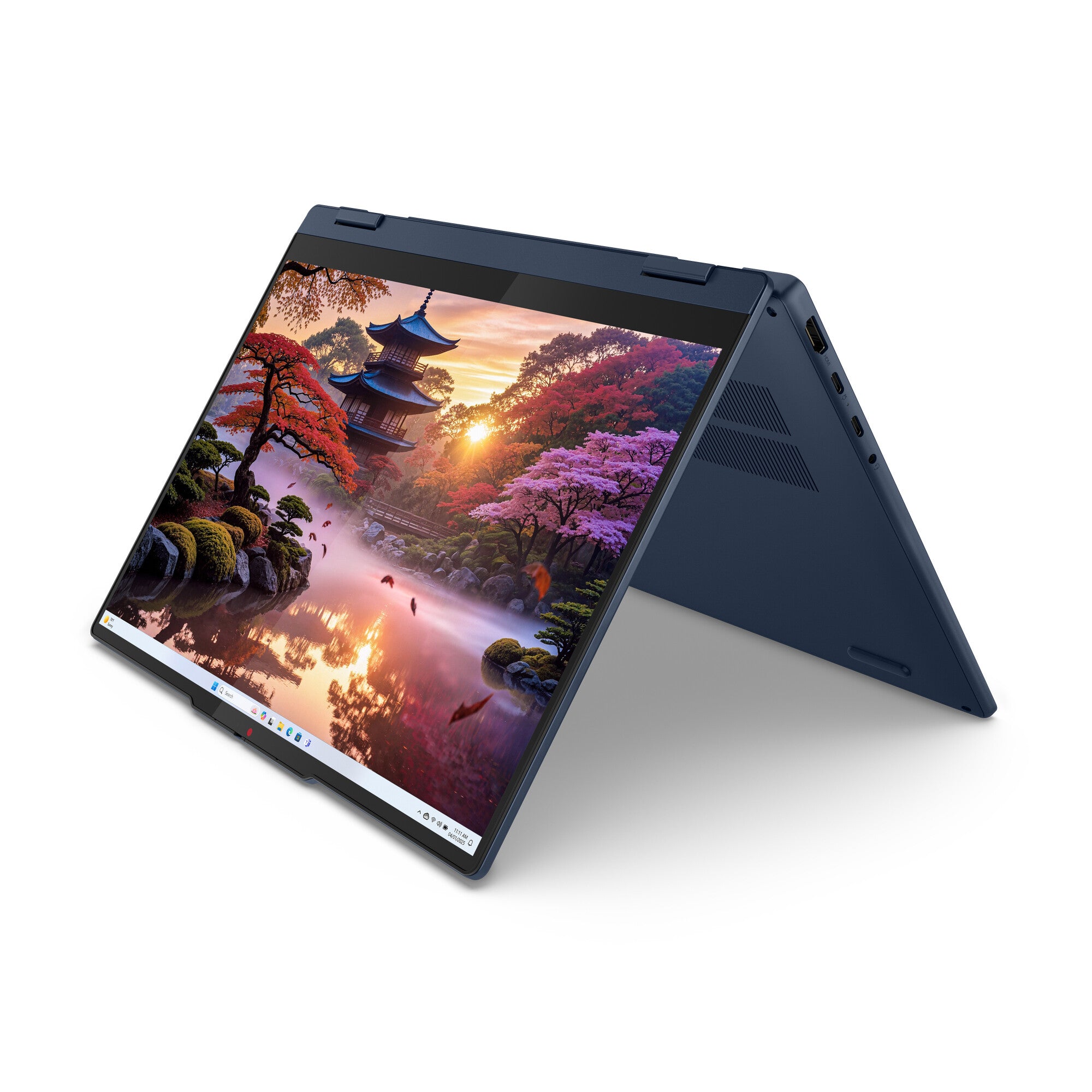 Lenovo IdeaPad 5 2-in-1 14AKP10 Copilot+ PC AMD Ryzen AI 7 350 Híbrido (2-en-1) 35.6 cm (14") Pantalla táctil WUXGA 16 GB 512 GB SSD Wi-Fi 7 (802.11be) Windows 11 Home Español Azul