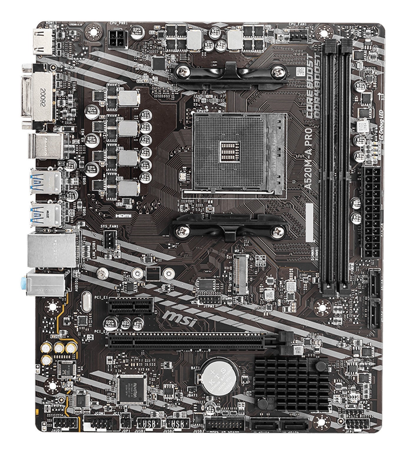 MSI A520M-A PRO placa base AMD A520 Enchufe AM4 Micro ATX
