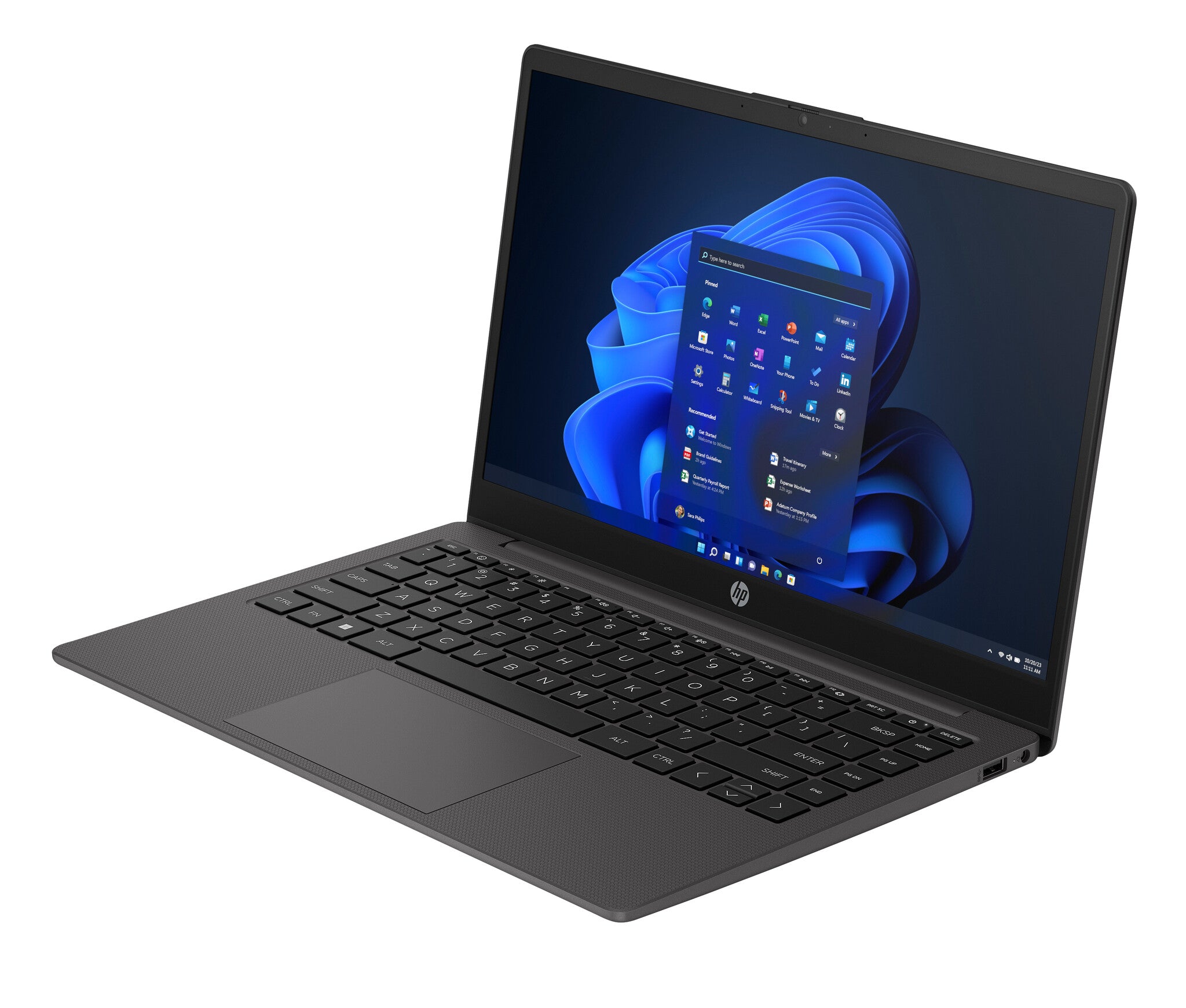 HP 245 G10 AMD Ryzen™ 5 7530U Computadora portátil 35.6 cm (14") HD 8 GB DDR4-SDRAM 512 GB SSD Wi-Fi 6 (802.11ax) Windows 11 Home Negro