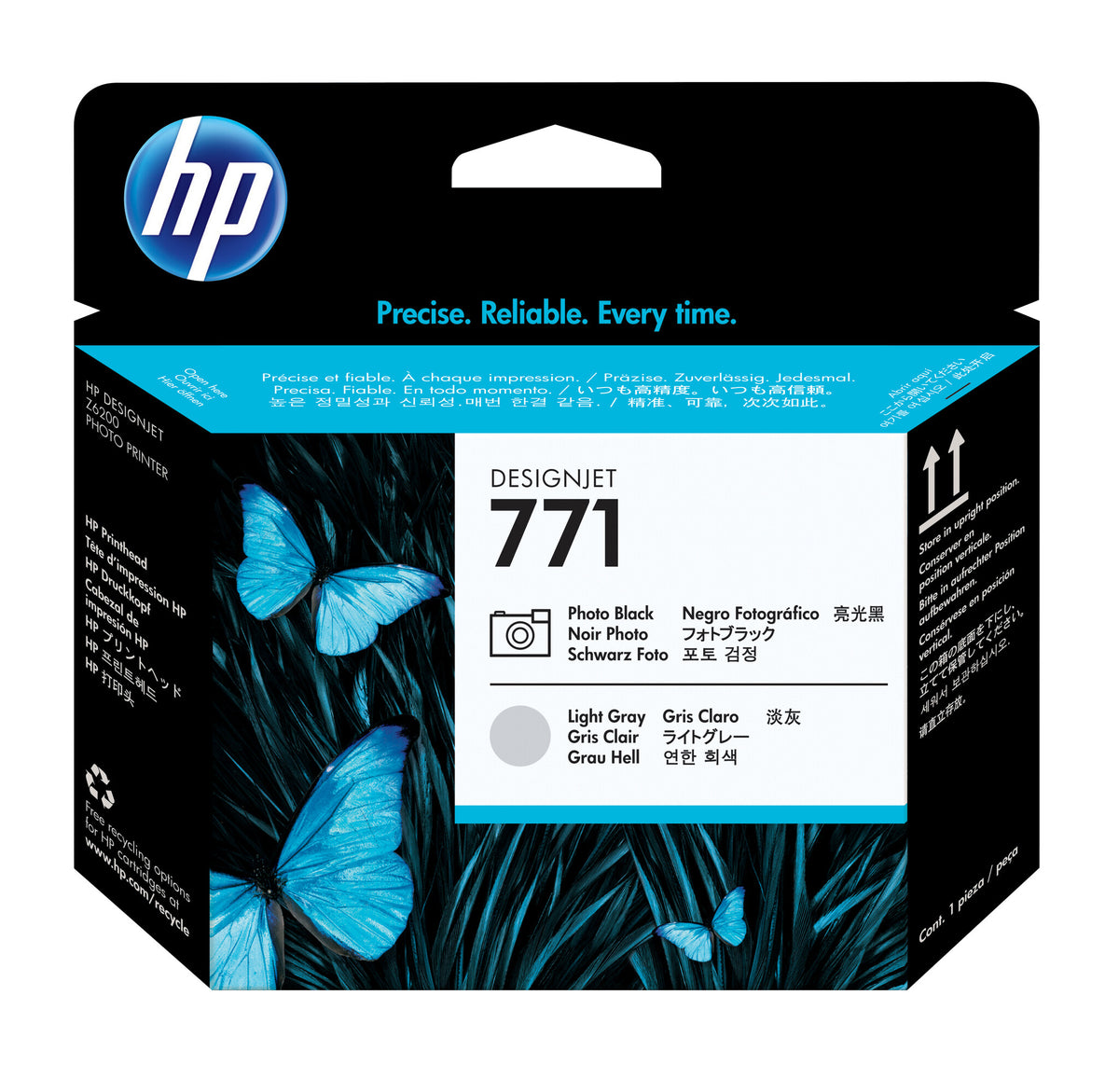 HP Cabezal de impresión DesignJet 771 negro fotográfico y gris claro