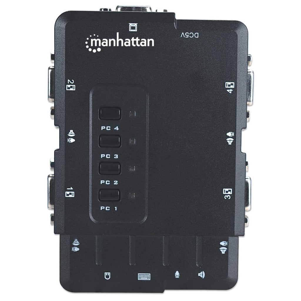 Manhattan Switch KVM Compacto 4 Puertos