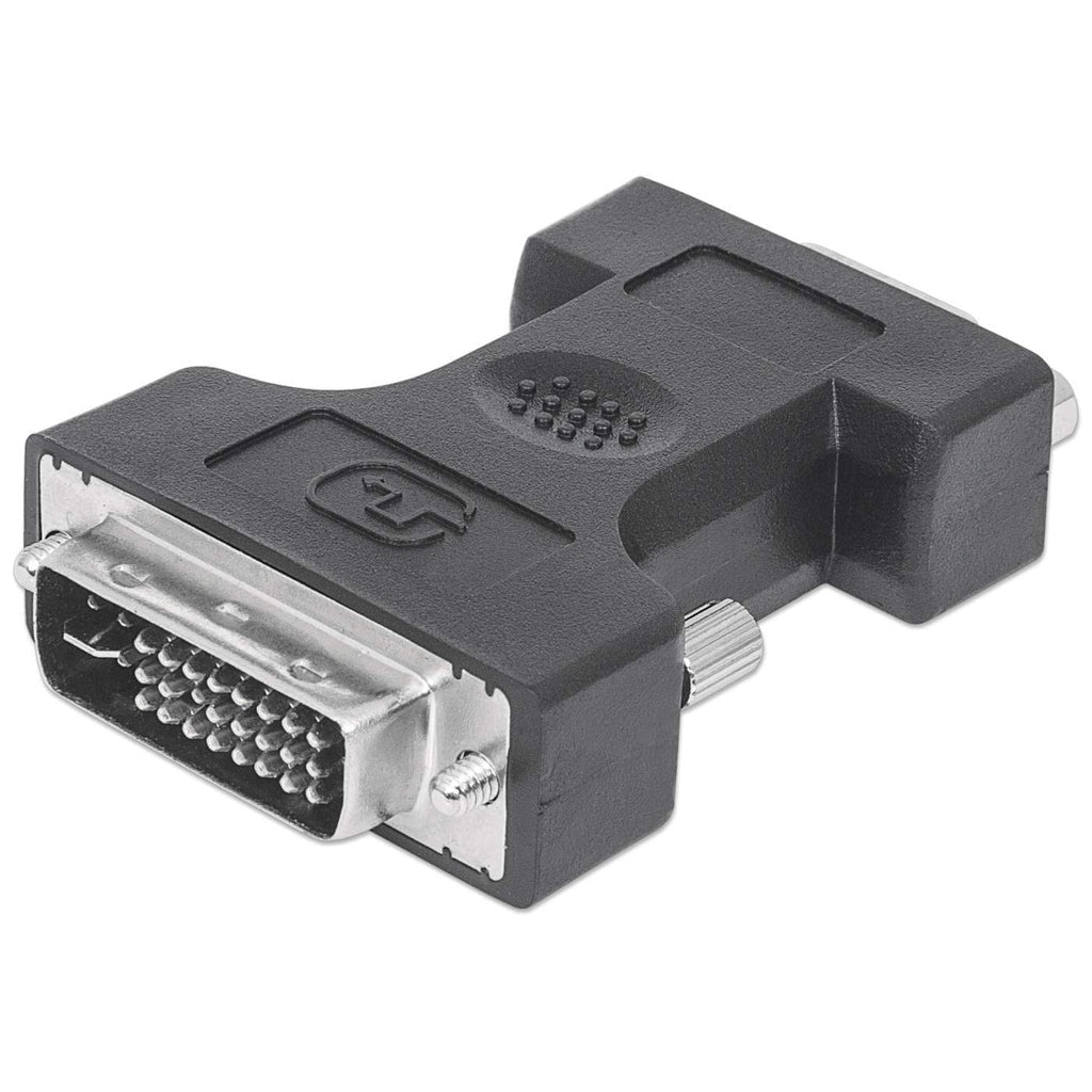 Manhattan DVI-A&D HD15H 29M Adapter, Black